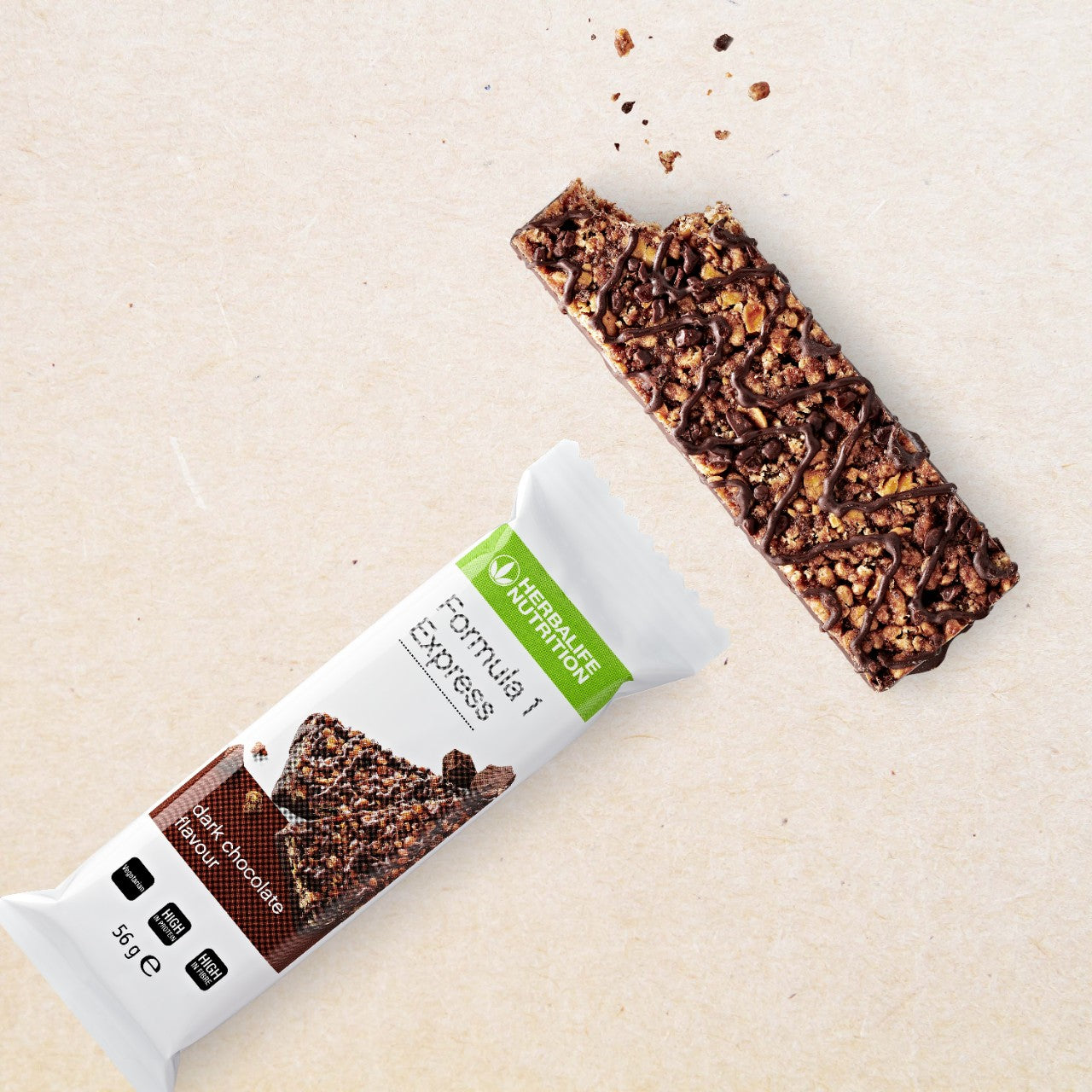 Herbalife - Formula 1 Express Riegel Dark Chocolate (7 Riegel)